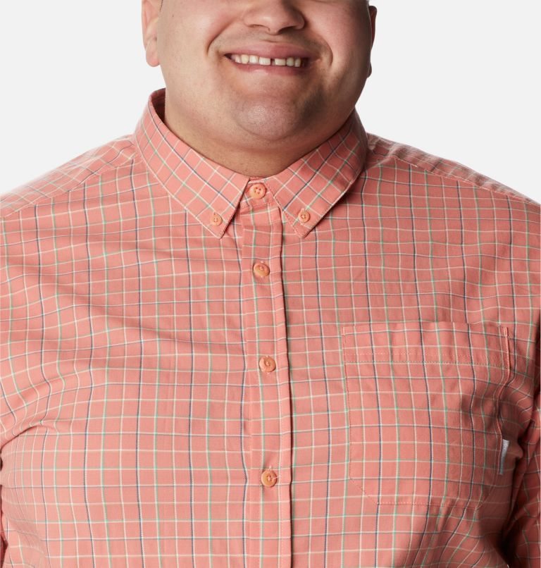 Men's Columbia Rapid Rivers II Short Sleeve Shirts Coral | Plus Size CA-ZCL53